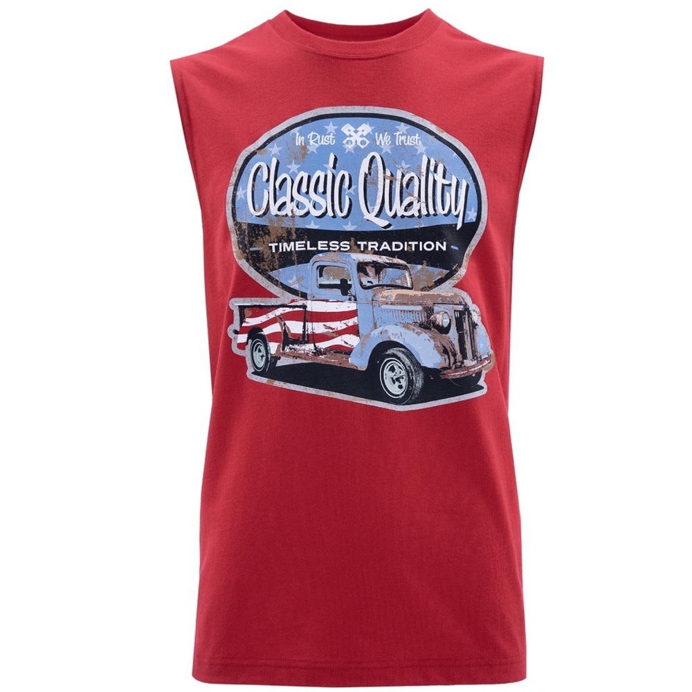 Way To Celebrate Men's Americana Graphic Muscle Tank Top, Sizes M